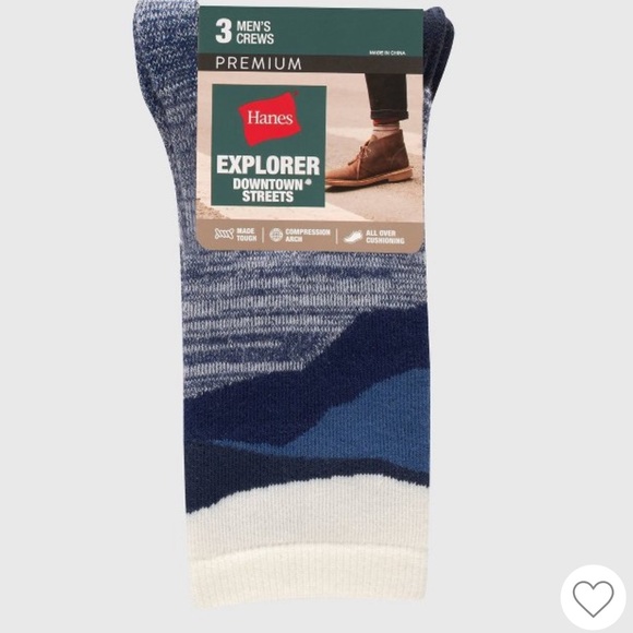 Cushion Crew Socks 3pk - Navy Blue
6-12 EXPLORER - Picture 2 of 5